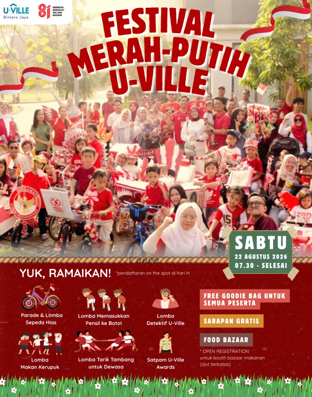 Poster Festival Merah Putih U-Ville