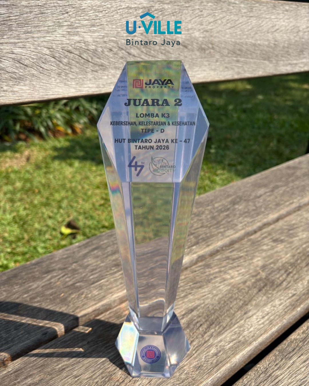 Trofi Juara 2 Lomba K3 Bintaro Jaya